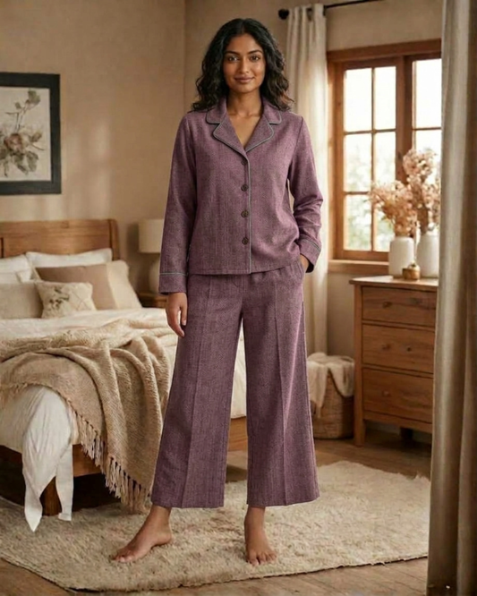 The Sierra Co-ord Set for Women | Premium Cotton Matching Set | Relaxed Fall/Winter Lounge & Travel Wear