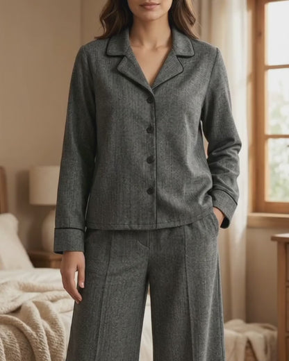 The Sierra Co-ord Set for Women | Premium Cotton Matching Set | Relaxed Fall/Winter Lounge & Travel Wear